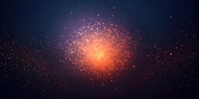 מיקסר של נקודות חלקיקים זוהרות על רקע כהה שיפוע 4K טפט