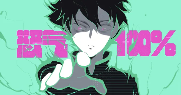 Mob Psycho 100 - Shigeo Kageyama 100% 4K fons de pantalla