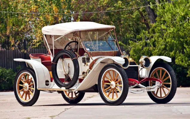 Mobil Klasik Vintage Putih unduhan