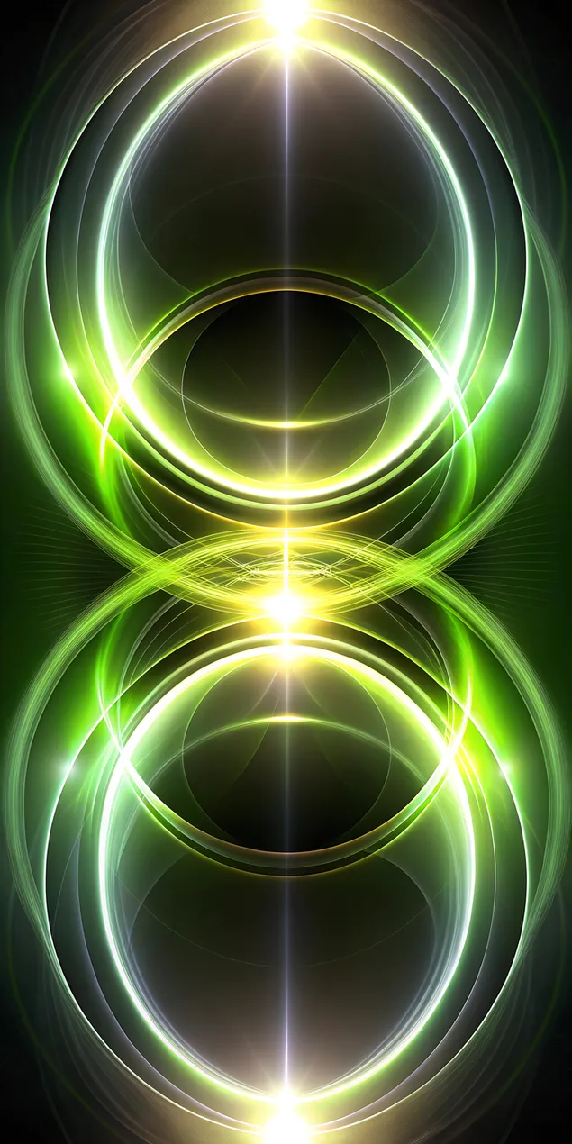 Sfondi modern abstrakt i zi me rrathë të gjallë me gradient të ndezur 2K sfond