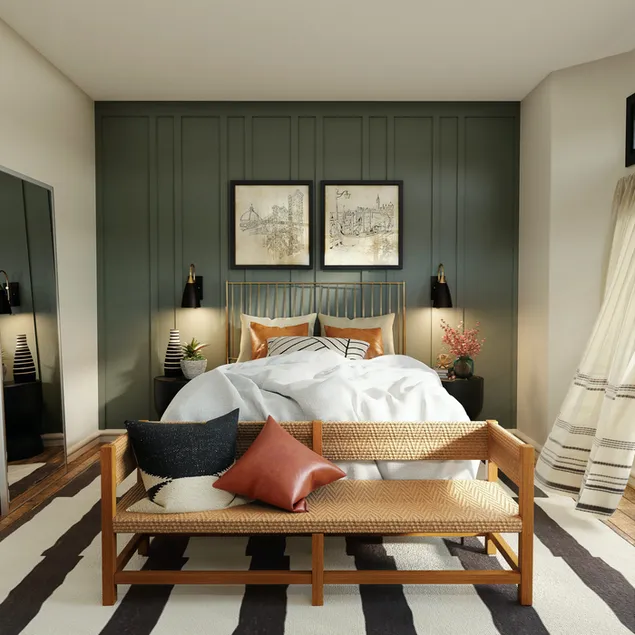 Moderne en stijlvolle slaapkamer 4