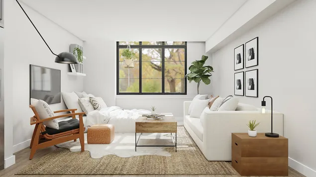 Modern and stylish spacious living room 1