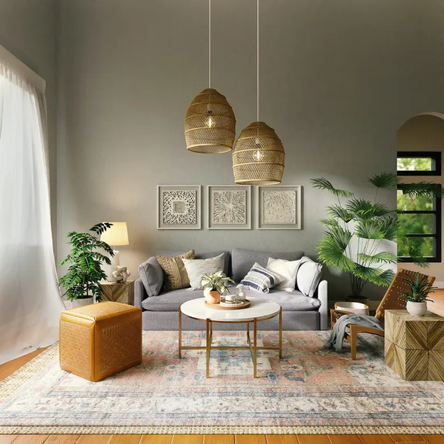Modern and stylish spacious living room 2