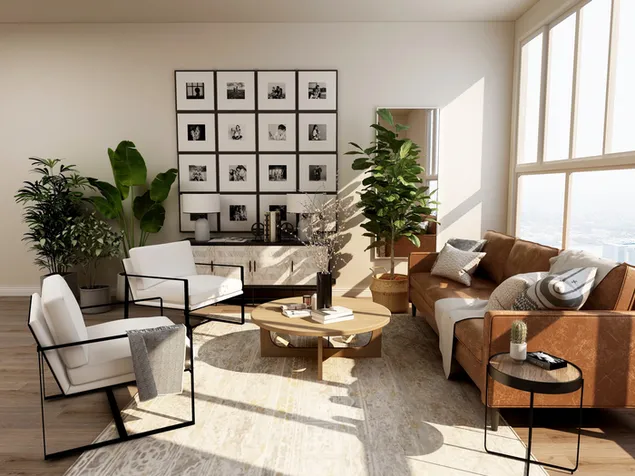 Modern and stylish spacious living room 7