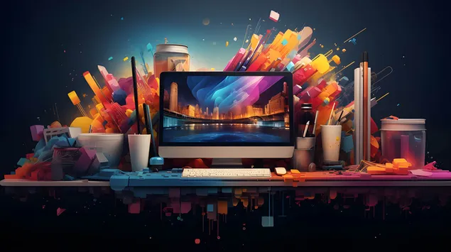 Studio Dixhitale e Artistit Modern 2K sfond