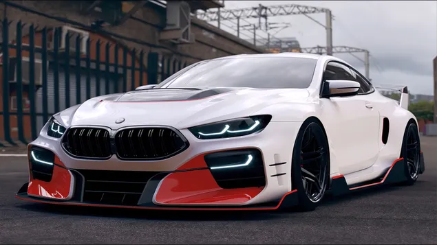 Modifikasi bumper bmw m8 gtr oranye 2022 putih unduhan