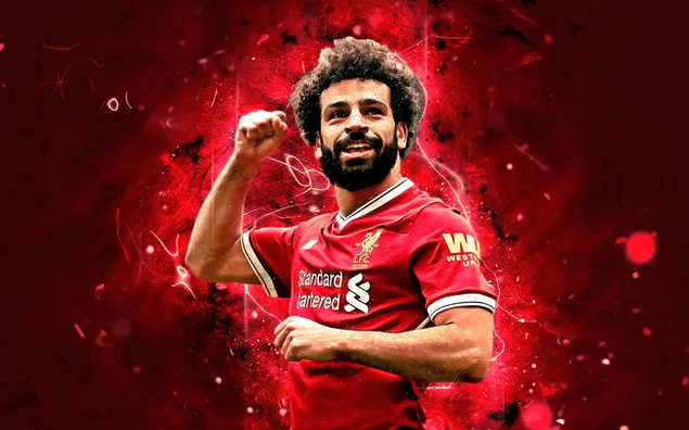 mohamed salah, een van die mees talentvolle spelers in liverpool sokkerklub aflaai