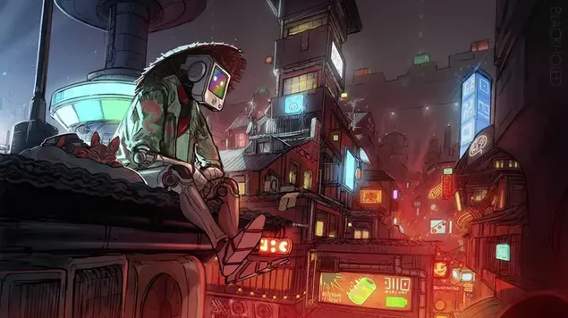 Momo dari game Stray 4K wallpaper