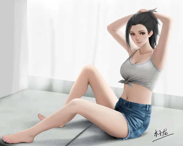 桃妖夜郎 2K 壁纸