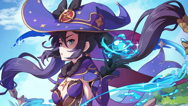 Mona (Hydro Character) - Genshin Impact（動漫電子遊戲） 4K 壁紙