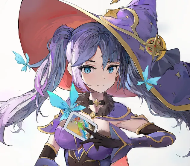 mona den hotte heks leger med kort (ganshin impact) download