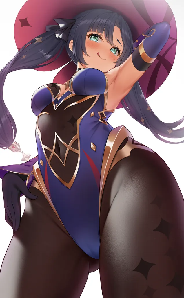 모나 마녀 큰 녹색 눈 | 간신 임팩트 2K 배경화면