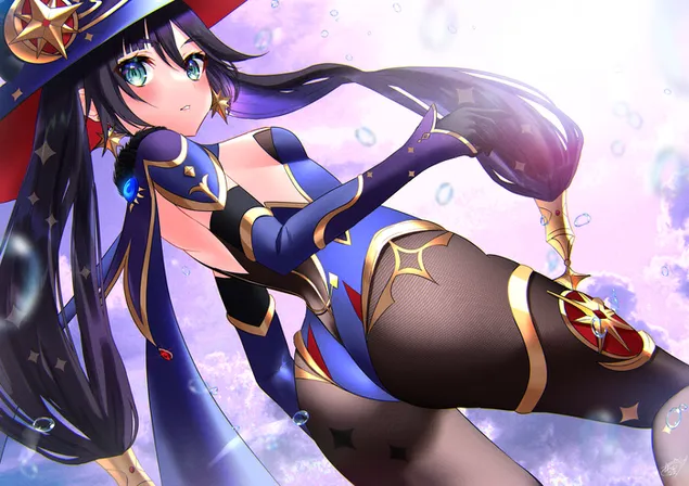 منى الساحرة | تأثير جانشين 4K خلفية