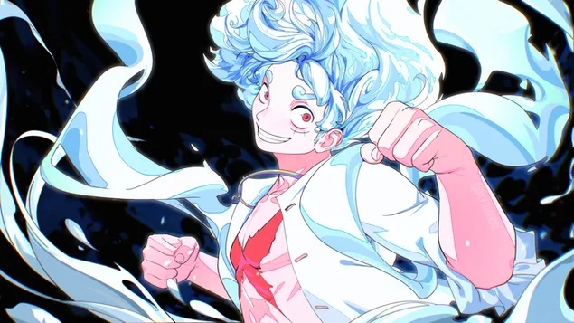 קוף ד. לופי 'גיר 5' מוואן פיס 4K טפט