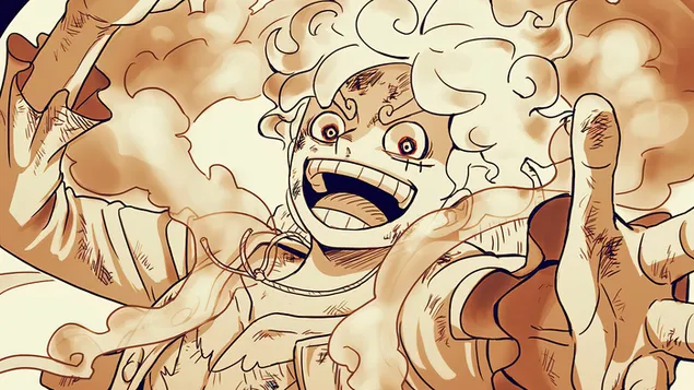 Monkey D Luffy Gear 5 Thần mặt trời Nika One Piece tải xuống
