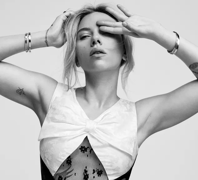 Monochrome: Scarlett Johansson
