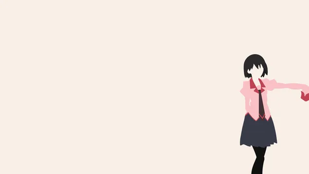 Hình nền Monogatari - ougi oshino tóc đen HD