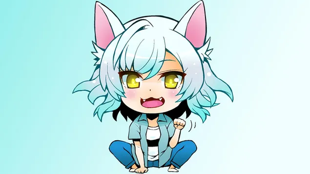 Monogatari - söt tsubasa hanekawa HD bakgrund