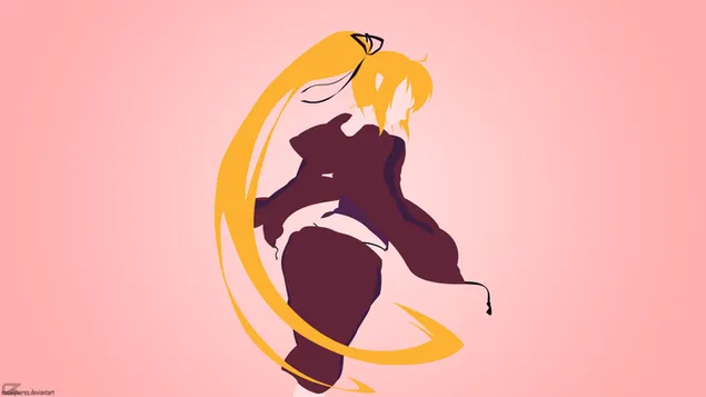 Monogatari (serie) -långhårig shinobu oshino HD bakgrund