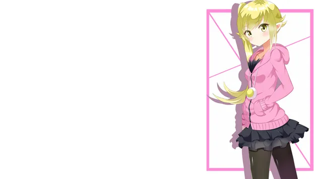 Monogatari (serie) - shinobu oshino HD bakgrund