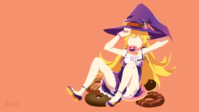 Monogatari - häxig shinobu oshino HD bakgrund
