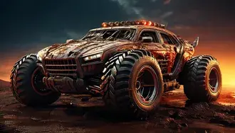 Tapeta Monster Car 2K