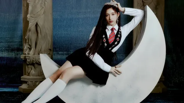 IVEのムーンプリンセス「レセオ」| 「ラブダイブ」アルバム写真撮影 4K 壁紙