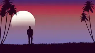 Tapeta Minimalistická silueta měsíce 4K