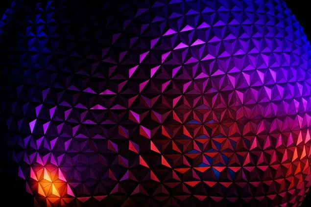 Volumen de bola de mosaico colorido 6K fondo de pantalla