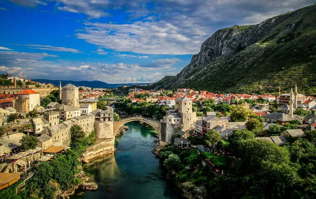 Mostar Bosnien und Herzegowina-Brücke herunterladen