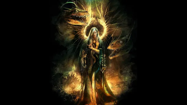 Dragenes mor 4K bakgrunn