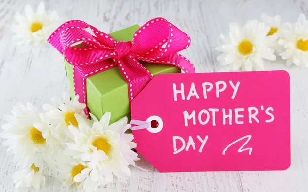Muttertag - Schönes Geschenk 4K Hintergrundbild