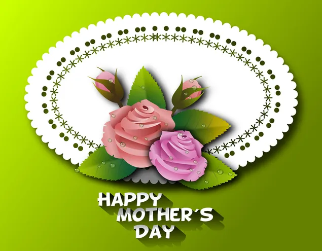 Muttertag - Rosen 2K Hintergrundbild