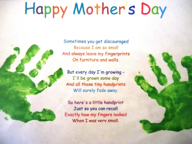 Muttertag - Süßes Gedicht für eine Mutter herunterladen