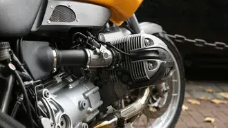 Tapeta Motocykl zblízka 4K
