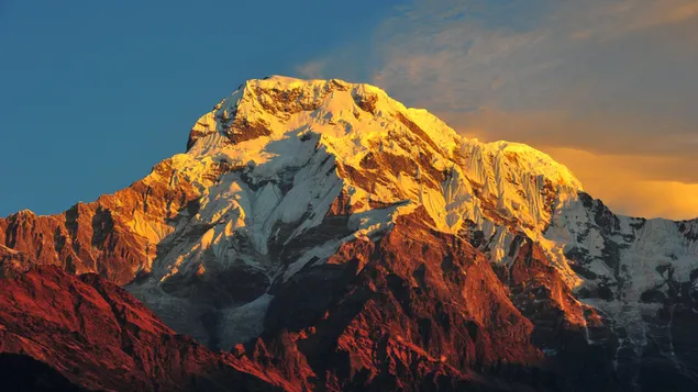 Mount Everest met zijn ochtendschoonheid download