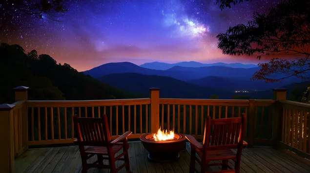 mountain vista cozy fire pit deckista twilightissa lataa
