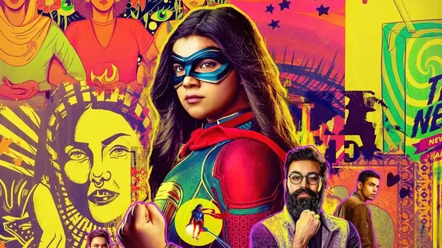 Poster della serie TV della signora Marvel 4K sfondo