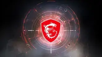 Tapeta MSI - Logo MSI a díra po kulce 4K