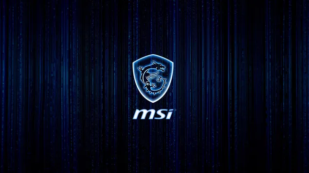 MSI-青いロゴと青い線 ダウンロード