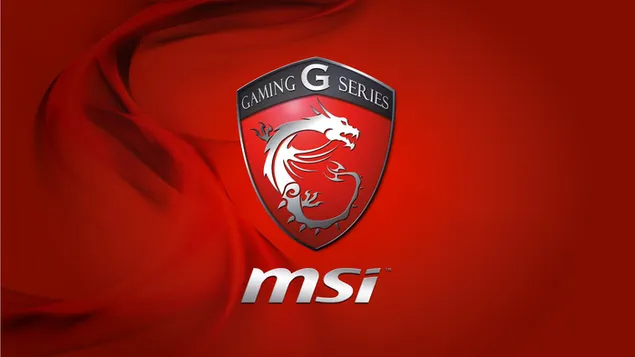 MSI - Roter Logo-Drache HD Hintergrundbild