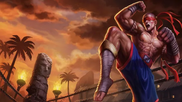 Storm Dragon Lee Sin LoL Splash Art 8K Wallpaper #5.2791