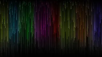 Tapeta Vícebarevná grafika, osvětlené třásně 4K