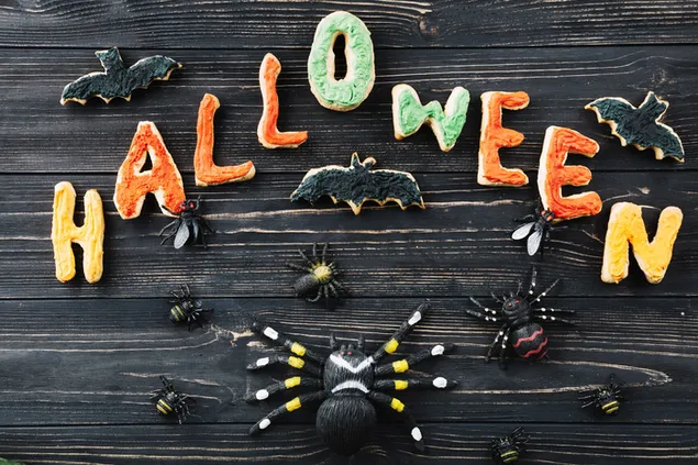 Murciélagos de Halloween y golosinas de araña