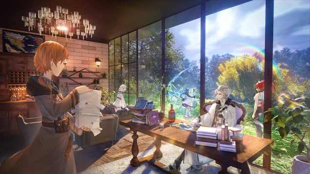 Mushoku Tensei: Jobless Reincarnation - Eris Boreas Greyrat, Rudeus Greyrat, Orsted, Roxy Migurdia, Sylphiette 4K wallpaper