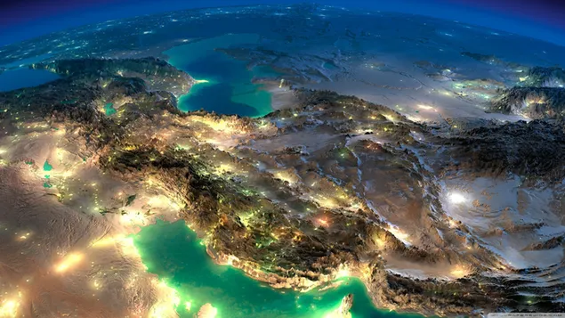Muy bonitas imágenes de satélite de Irán