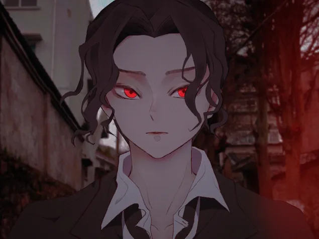 Muzan Kibutsuji : Vrasës i Demonit 4K sfond