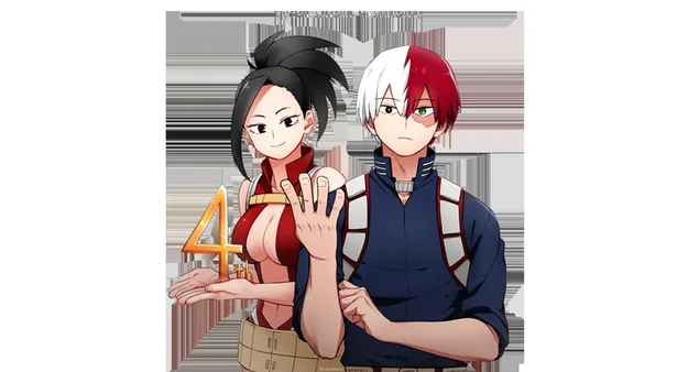 My Hero Academia 4-årsjubileum HD bakgrunn