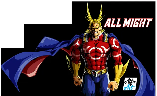 我的英雄学院 - All Might，阿尔法艺术 HD 壁纸