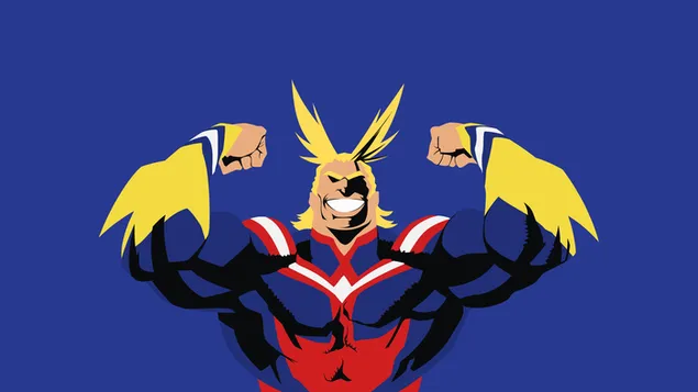 我的英雄学院，All Might 极简主义 4K 壁纸